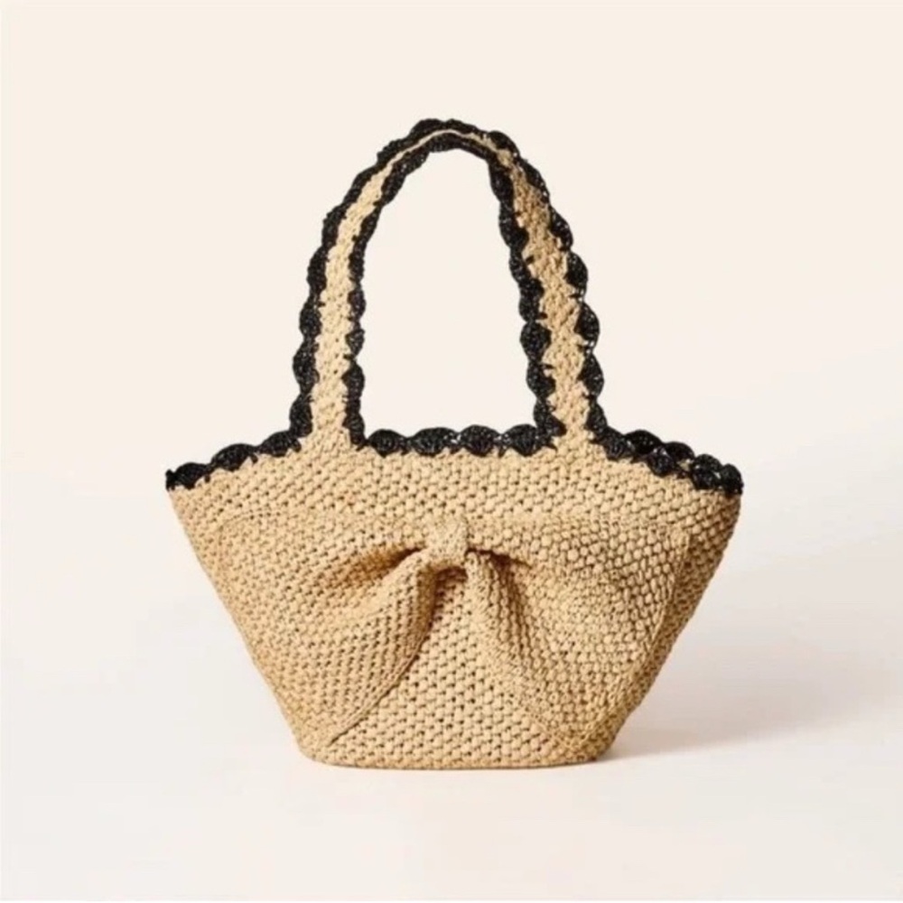 Kate Spade Tan and Black Tote Bag